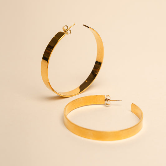 Soul Glow Hoop Earring | 18K Gold Plated