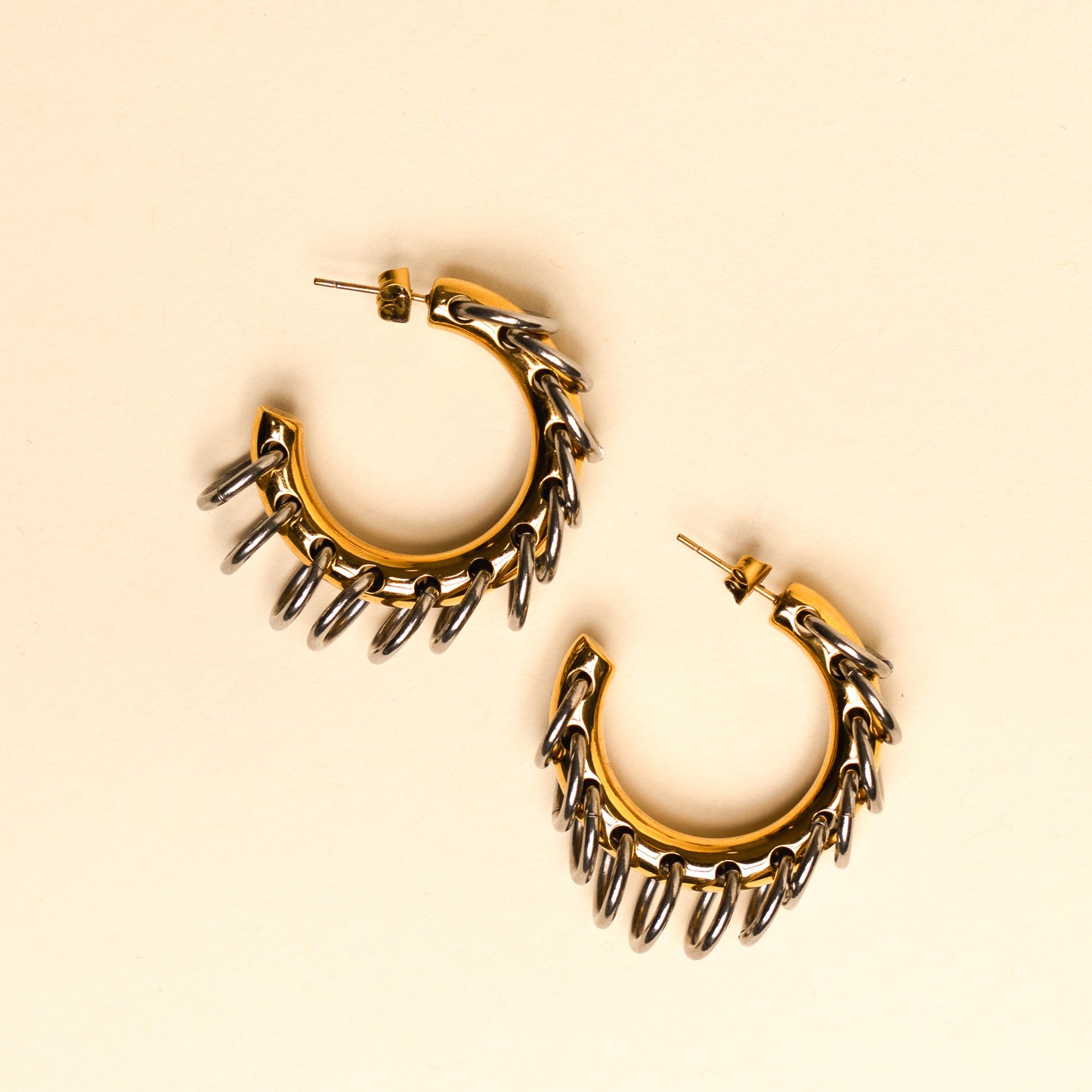 Boucles d'oreilles Harmonie Sankofa | Plaqué or 18 carats