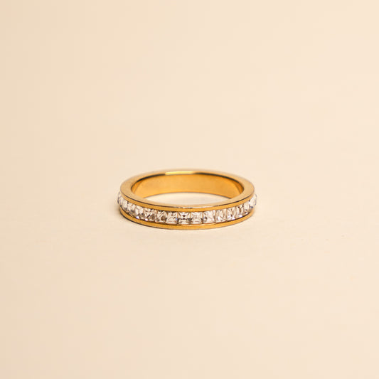 Zircon Luxe Eternity Band | 18k gold plated