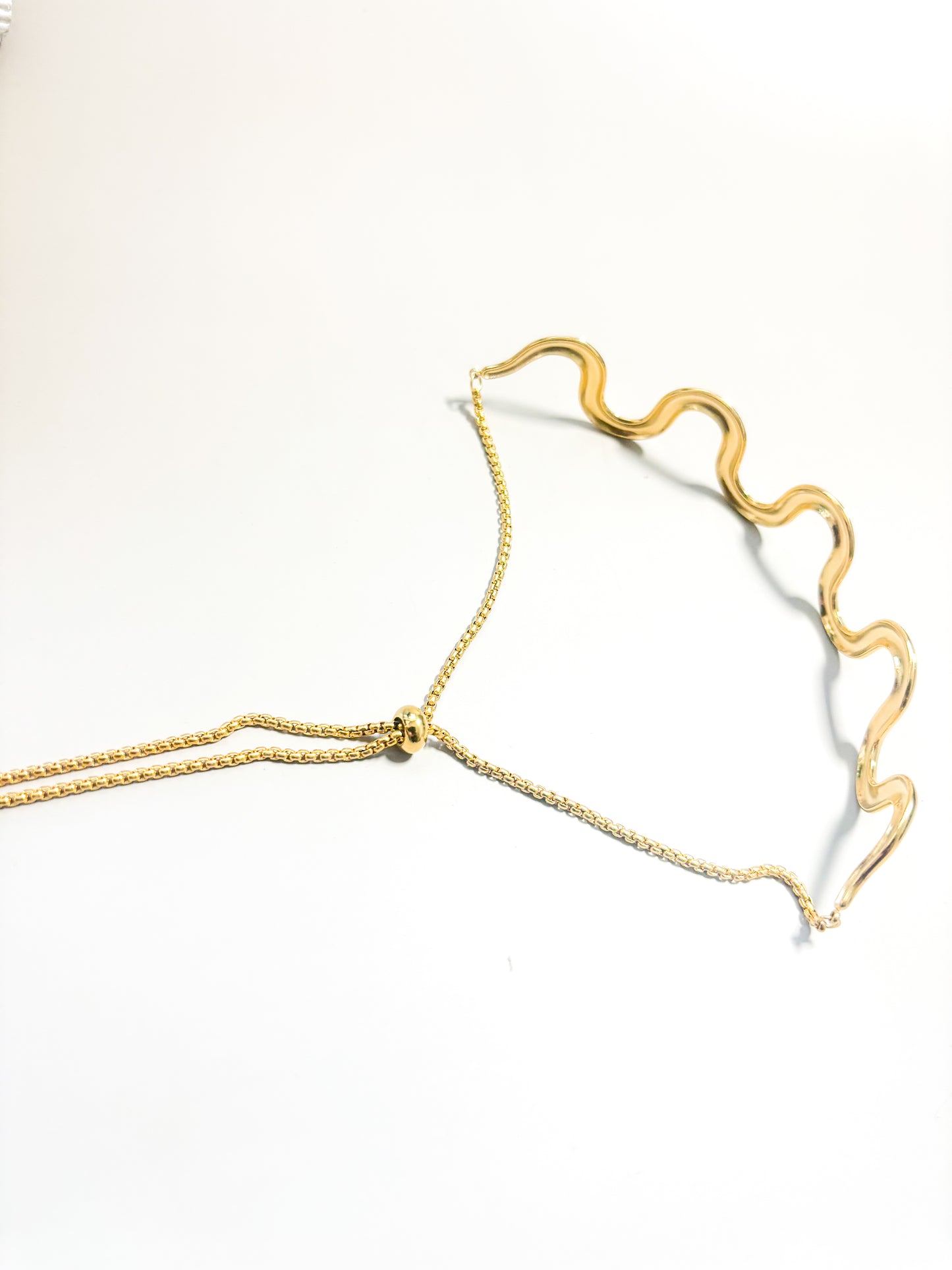 Luna swirl choker necklace | 14K Gold plated